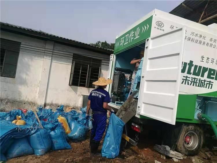 德格工业污泥压干处理